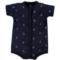 thumbnail image 4 of Hudson Baby Infant Boy Cotton Rompers 3pk, Gray Shark, 0-3 Months, 4 of 4