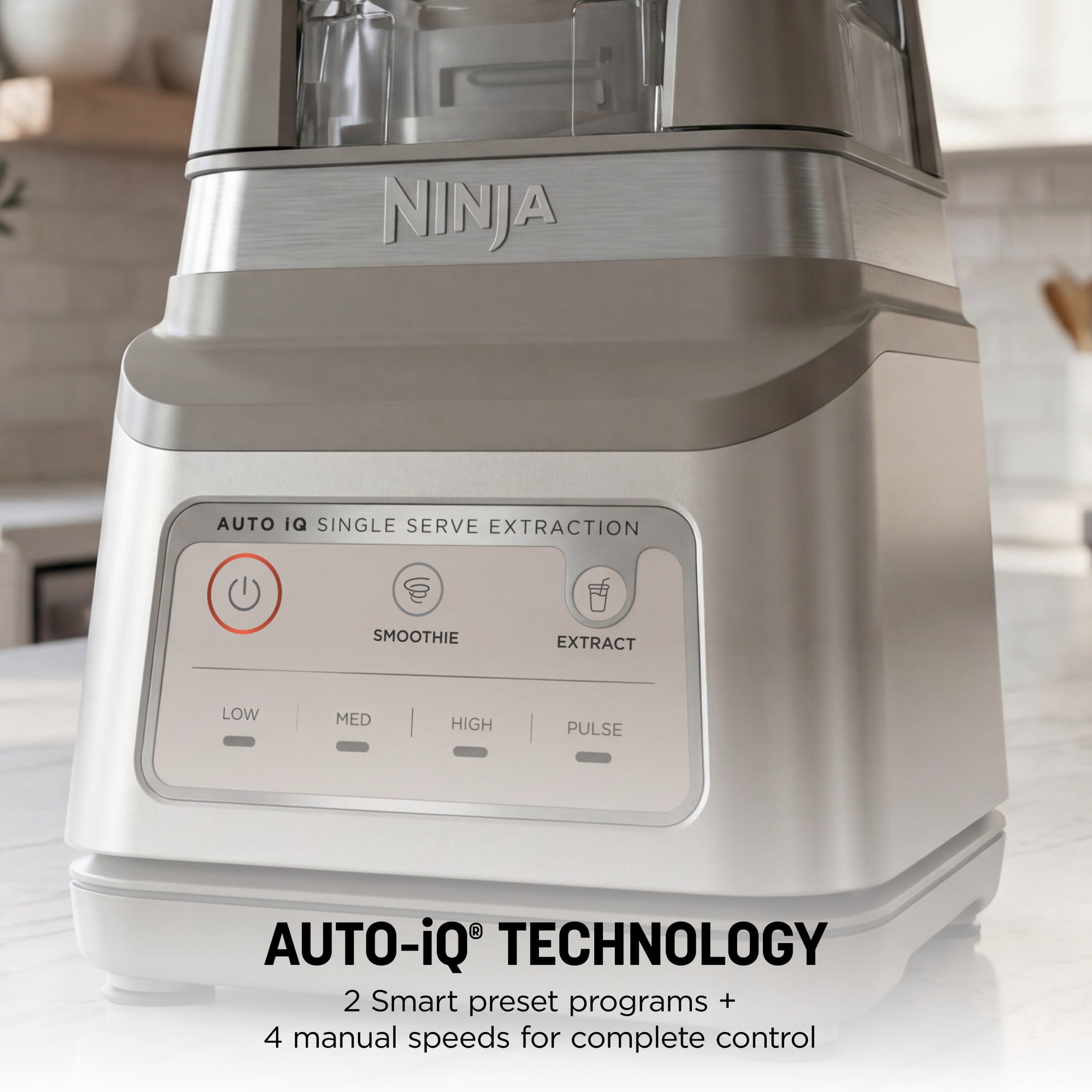 Ninja Professional Plus DUO 72-Oz Blender, Smoothies, Ice Crush, 2 Auto-iQ Preset Programs, 4 Speeds, 1400PW, BN750WH White