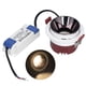 thumbnail image 1 of Luz empotrada LED de 10,5 W, luz cálida COB, ángulo ajustable, regulable, con controlador LED para gabinete, cocina, dormitorio, 220V, 1 of 14