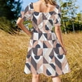 thumbnail image 3 of Geometric pattern Sleeveless Dress Woman dresses prom dresses, 3 of 6