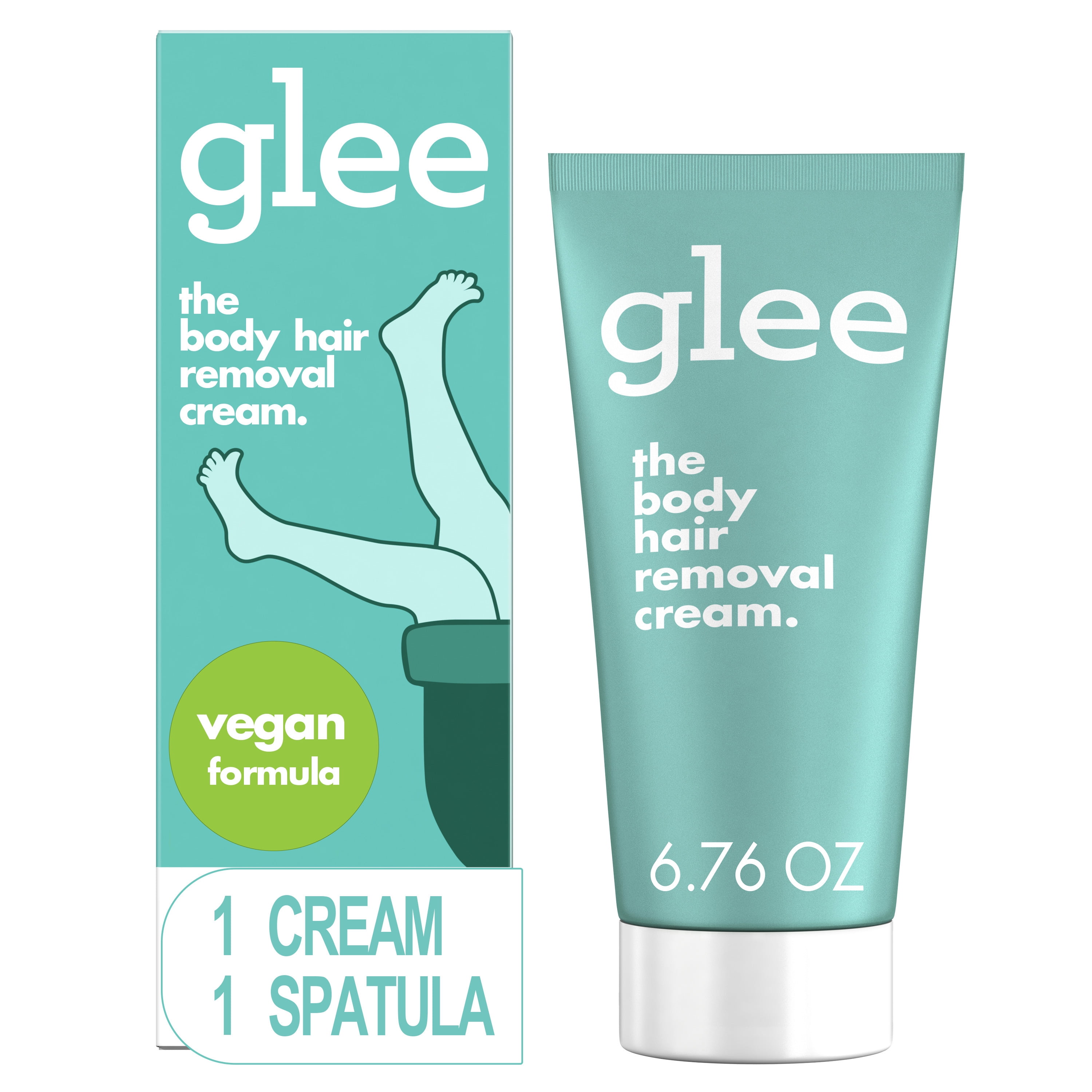 Glee Women's Body Hair Removal Cream, Depilatory Kit, Honey Melon Scent  200ml, One Spatula 