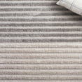 thumbnail image 6 of SAFAVIEH Urban Femie High Low Circle Striped with Fringe Runner Rug, Grey/Light Grey, 2'2" x 8', 6 of 8