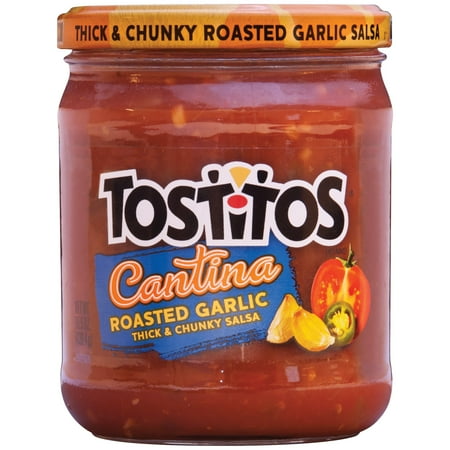Tostitos Cantina, Roasted Garlic Thick & Chunky Salsa, 15.5 oz