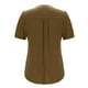 thumbnail image 3 of Camiseta de Cuello en V de Color Sólido Casual de Manga Corta de las Mujeres, Ligera Y Cómoda para la Primavera Y el Verano, 3 of 7