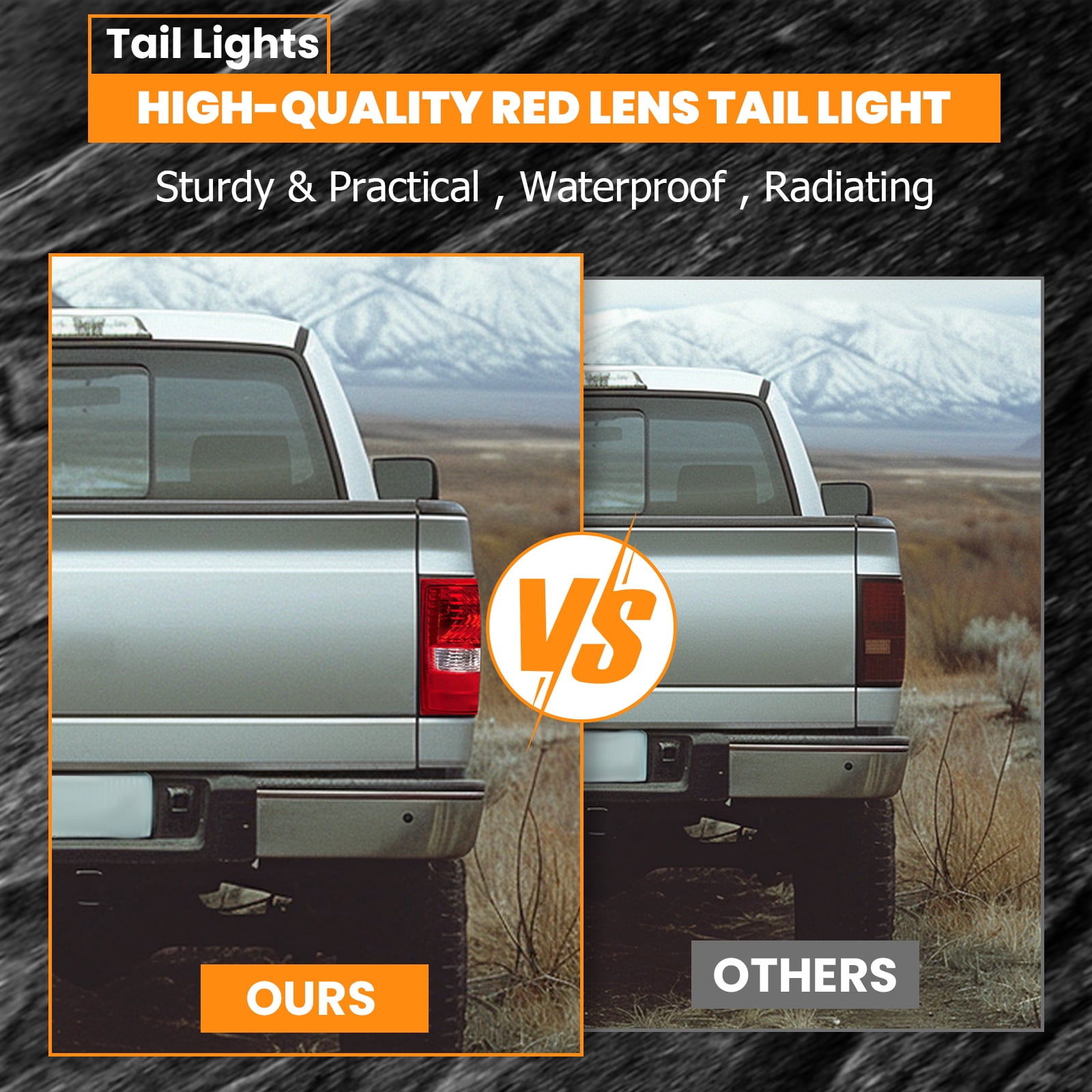 Kojem Left & Right Side Taillight for 2004-2008 Ford F150 F-150 Replacement for FO2801182 Halogen Tail Light Rear Brake Lamp