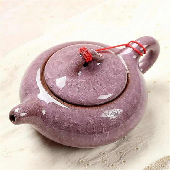 China Red Teapot Creative Gifts Elegant Design Tea Sets Service Chinese Traditional Ice Crack Glaze Tea Pot