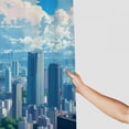 thumbnail image 3 of Awypu Tokyo Skyline Makoto Shinkai Style for Bathroom Waterproof Shower Curtain Multiple Sizes White, 3 of 7