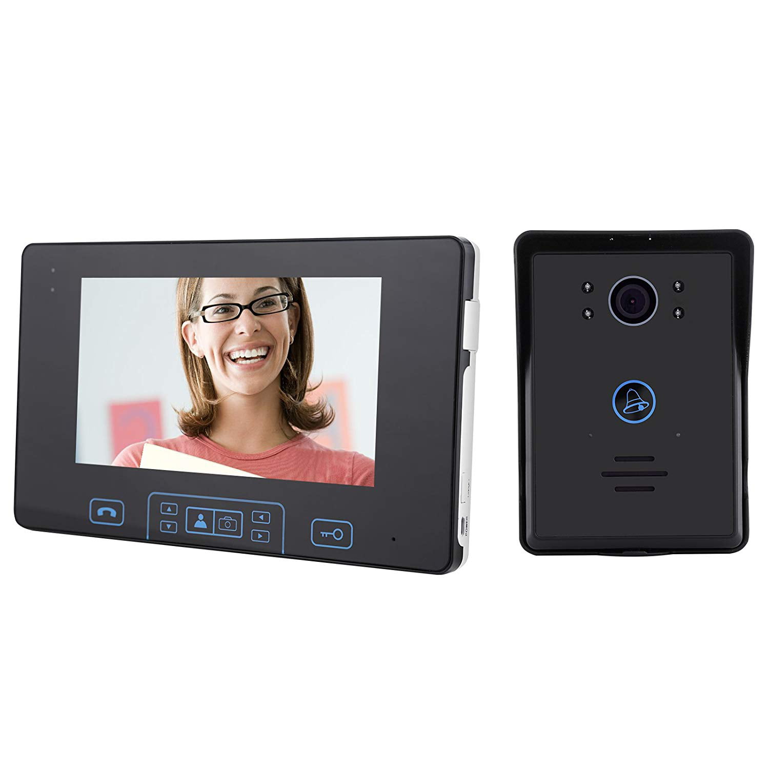 Mecor 7" Wired Video Door Phone Intercom Doorbell Monitors Camera Night Vision 