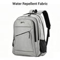 thumbnail image 2 of Travel carry on Backpack Business slim Sturdy Laptops Backpack, College School Computer Bag Gift for Men & Women Fits 15 Inch Notebook.Gray, 2 of 7