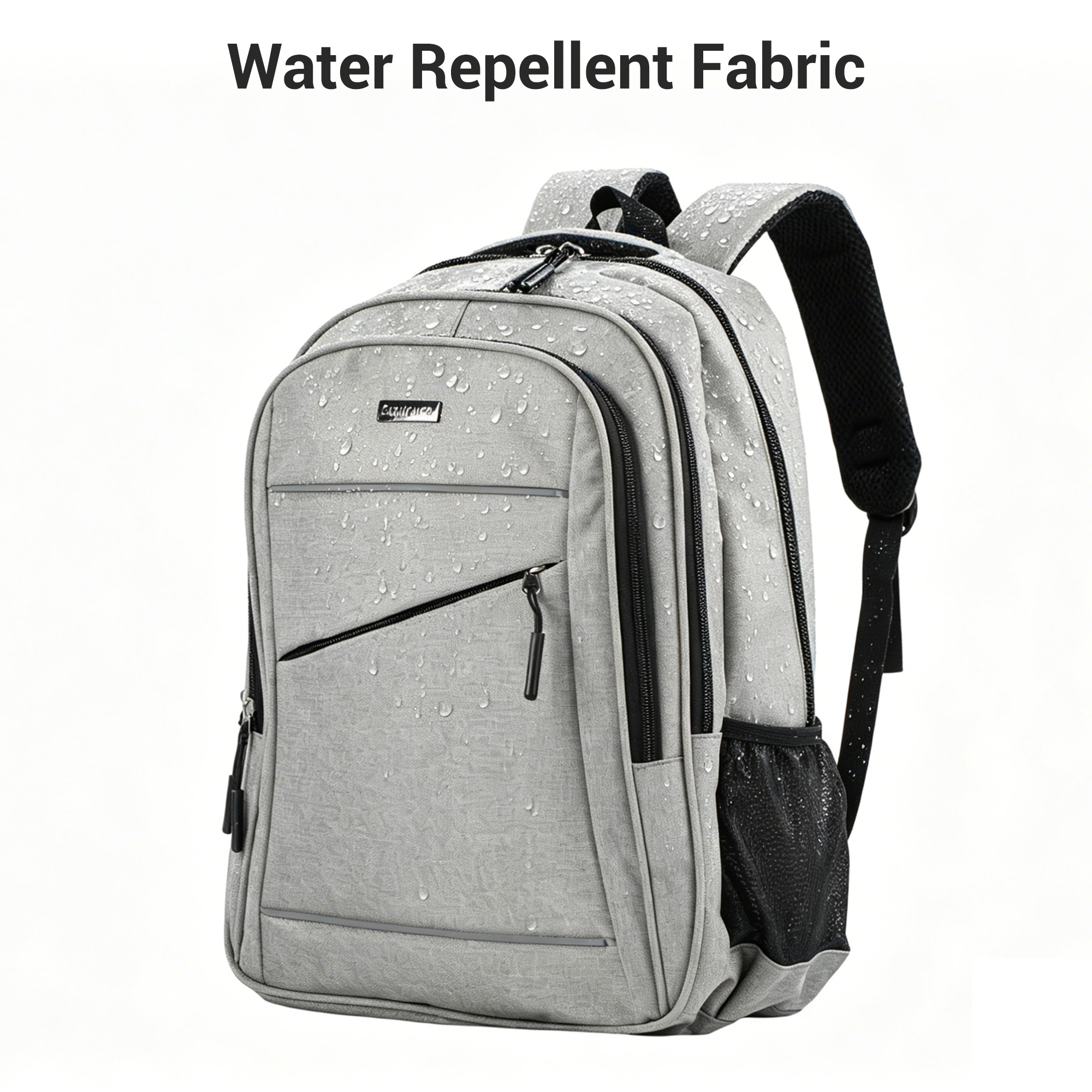 SMICURE 15.6" Laptop Travel Backpack, Gray photo 2