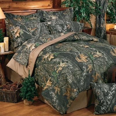Mossy Oak New Break Up Camo 8 Pc Queen Size Comforter Set 1