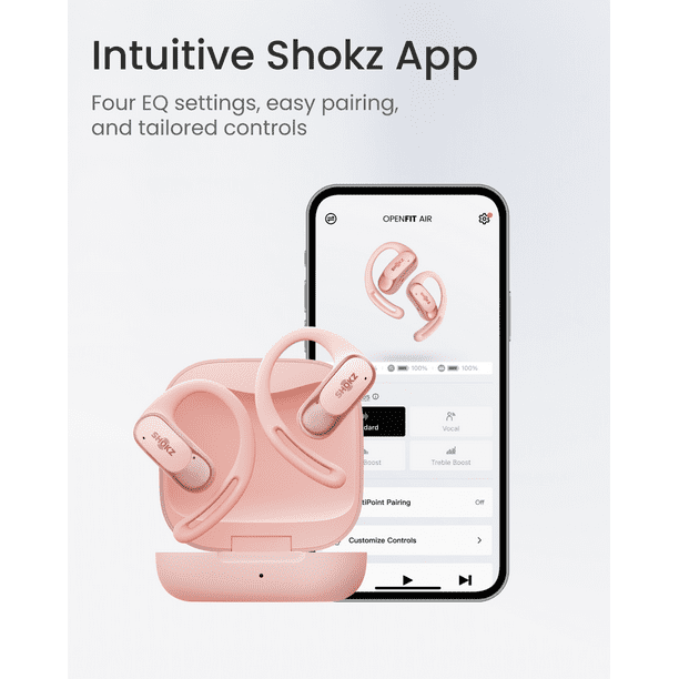 OPENFIT AIR ピンク SHOKZ Shokz OpenFit Air Open-Ear True Wireless Earbuds – ShopCGX