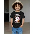 thumbnail image 1 of Halloween T-shirt - Short Sleeve Round Neck Casual Playful Party Outfit with Bats, Pumpkins & Ghosts - Soft Breathable Fabric for Trick--Treat & Casual Attire - Easy Care ' Apparel, 1 of 6