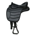 thumbnail image 2 of 15" Western Horse Bareback Treeless Leather Saddle Pleasure Trail Riding 49103BK, 2 of 3