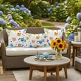 thumbnail image 6 of Outdoor Pillow Cover Cartoon Owl Set of 2 Waterproof Throw Pillowcases Hand Drawn Decorative Patio Furniture Pillows for Couch Garden Indoor & Outdoor Use, 6 of 9