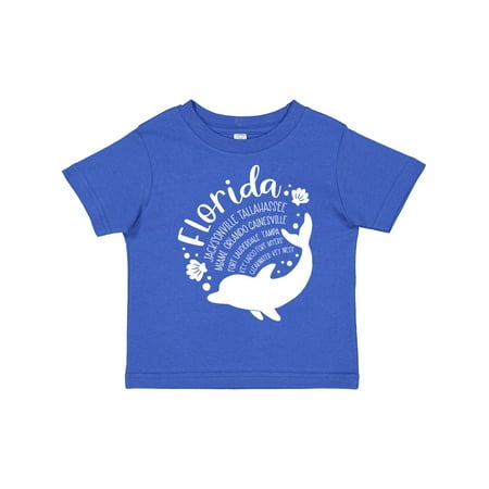 

Inktastic Florida Cities with Dolphin Boys or Girls Toddler T-Shirt
