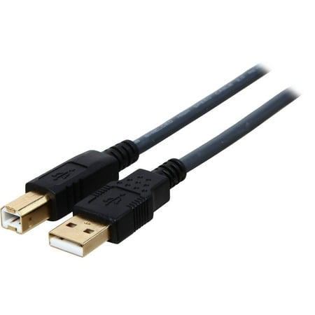 UPC: 0757120291442 | C2G 29144 USB Cable – Ultima USB 2.0 A to USB-B Cable  Black (16.4 Feet  5 Meters)
