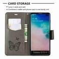 thumbnail image 2 of For Samsung Galaxy S9, Dteck Butterfly Patterned Cover PU Leather Magnetic Flip Card Slots Stand Wallet Protective Case With Hand Strap, gray, 2 of 4