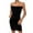 Black, variant on IROINNID Bodycon Dress For Women Sleeveless Off-The-Shoulder Casual Dress Buttocks Dress Strapless Solid Color Dress