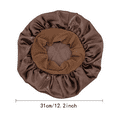 thumbnail image 6 of Yoyauz Double Layered Two Tone Satin Silk Hair Cap, Suitable For Sleeping Women, Reversible Women's Sleep Cap, Curly Braided Broadband Sleep Cap, 6 of 6