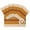 Burnt orange, variant on Blue Ombre Stripe Placemats for Dinning Table Set of 6, Farmhouse Striped Gradient Burlap Kitchen Place Mats Waterproof Cloth Table Mats, Indoor Outdoor Placemats Easy Clean Dinner Decor