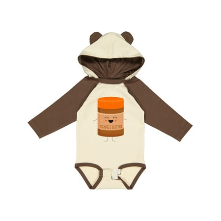 

Inktastic Cute Kawaii Peanut Butter Gift Baby Boy or Baby Girl Long Sleeve Bodysuit