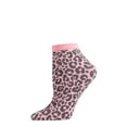 thumbnail image 3 of MeMoi Women's Classic Wild Leopard Print Anklet Sock - Womens - Female, 9-11, Pink, 3 of 5
