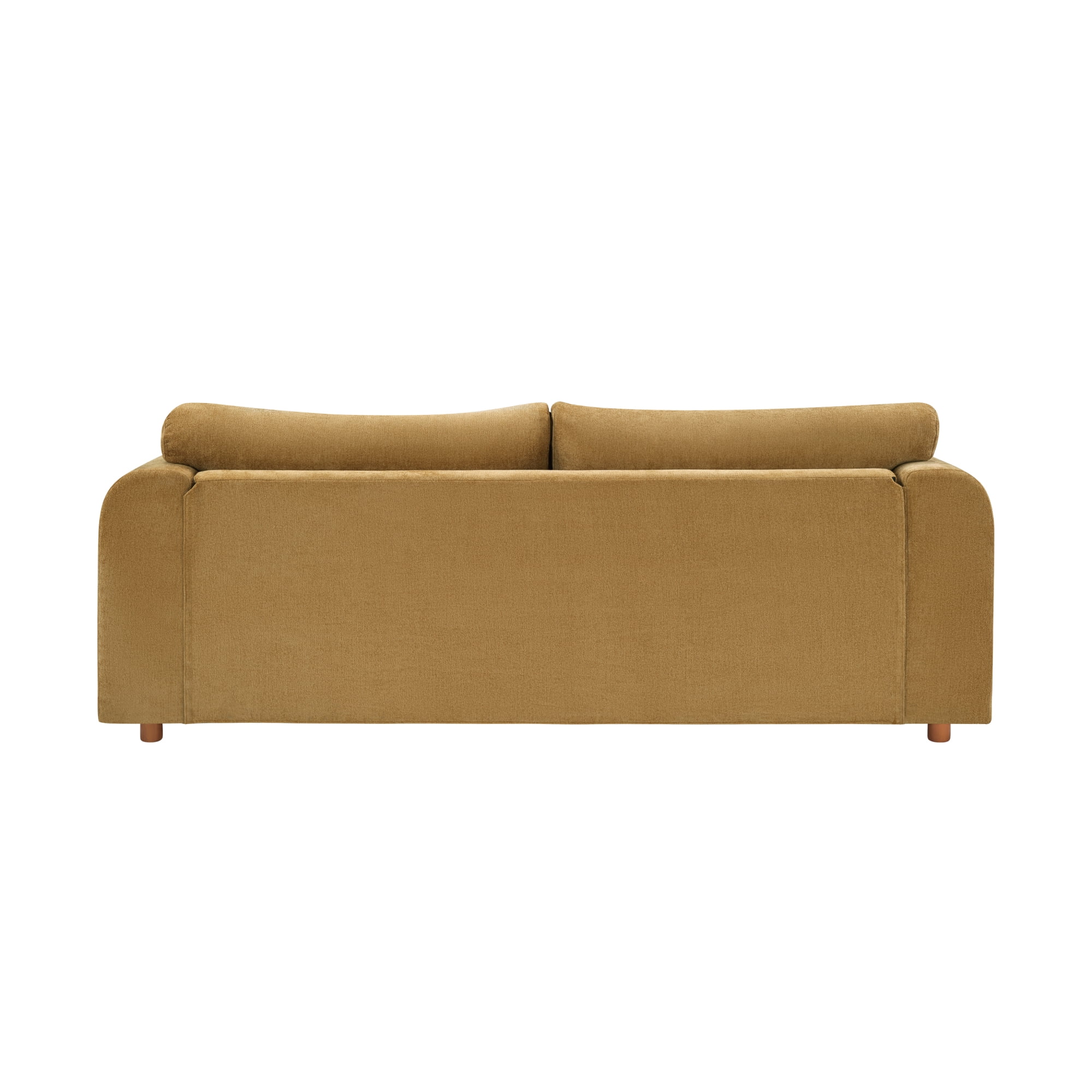 Leumius 79.1" 3-Seater Upholstered Couch, Accent Sofa with Square Arms for Living Room, Apartment and Small Space, Yellow