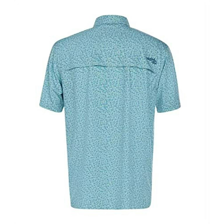 Gillz Men's SS Deep Sea Woven Shirt (as1, Alpha, x_l, Regular, Regular,  Light Blue) 
