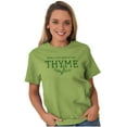 thumbnail image 4 of Look At Thyme Green Thumb Gardening Women's Graphic T Shirt Tees Brisco Brands S, 4 of 6