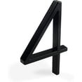 thumbnail image 1 of Floating House Number Plaque 5 Inch (12cm) Modern Door Numbers Sign Plate Street Home Address Numbers, Black Metal (Black, 4), 1 of 5