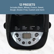 West Bend Hi-Rise Bread Maker with 12 Preset Digital Controls, 3 lb Capacity, in Gray (47413)