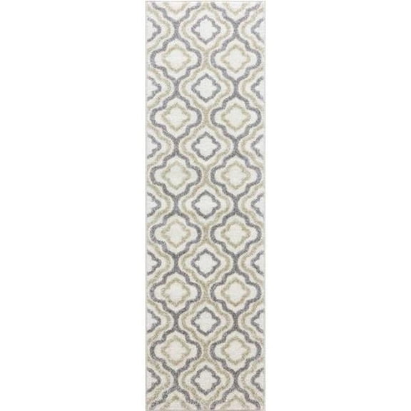 Charlotte Collection Crystal Ivory 2'x7'3" Runner