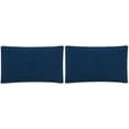thumbnail image 5 of SAFAVIEH Soleil Solid 12" x 20" Indoor/Outdoor Pillow, Dark Marine Blue, Set of 2, 5 of 5