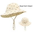 thumbnail image 2 of Gubotare Baby Sun Hat Boy Cute Kids Sun Hat for Girls Mesh Bucket Hat Toddler UV Protection Beach Hat Kids Fishing Hat for Girls (K,Size 12-24 Months), 2 of 7