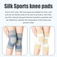 thumbnail image 3 of Silk Knee Pads Warm Inner Wear Sports Knee Pads Running Yoga Leg Protectors R3 F1P2, 3 of 9