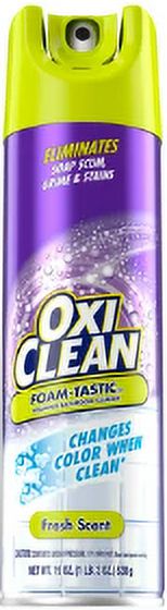 OxiClean Foam-Tastic™ Foaming Bathroom Cleaner, Fresh Scent, 19 oz Spray Can (Pack of 24)