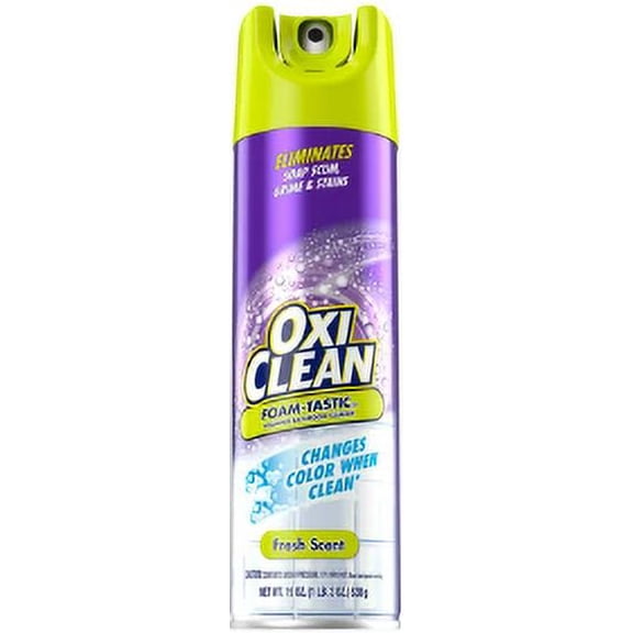 OxiClean Foam-Tastic™ Foaming Bathroom Cleaner, Fresh Scent, 19 oz Spray Can (Pack of 24)