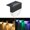 🔥 multcolor_Base#411, variant on 4PCS LED Solar Stair Lights | Outdoor Garden Yard Fence Wall Lamps | Warm White | Automatic Sensor | Stainless Steel | Energy-Efficient | Easy Installation