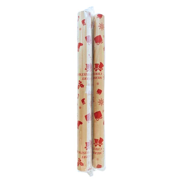 C 16 Foot Christmas Gift Wrap Roll Holiday Themed Wrapping Paper For Presets Crafts And Party Decorations Style C