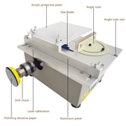 TECHTONGDA Precision Mini Table Saw Multifunction DIY Woodworking Bench Saw Cutter Grinder