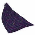 thumbnail image 2 of Music Lounger Chair Bag, Rhythmic Treble Chef and Musical Notes on Lead Sheet Crotchet Art Senses, High Capacity Storage with Handle Container, Lounger Size, Quartz and Multicolor, by Ambesonne, 2 of 5