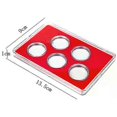 thumbnail image 4 of Caja redonda de plástico transparente para 30 cápsulas de monedas de 27 mm. Estuche hermético para guardar y proteger su colección., 4 of 5
