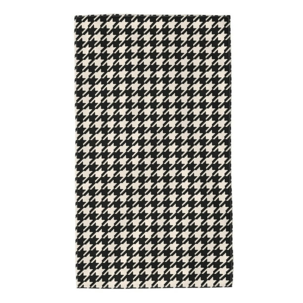 Fotbe Black and white houndstooth Toalla Premium con Patrón, Toalla de Microfibra de Secado Rápido, Ligera y Altamente Absorbente (27.5x16in), Ideal para Uso Diario