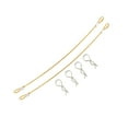 thumbnail image 2 of fastboy Metal Clip R Pin Rod With Anti-lost Rope For Convenient Connectivity Anti-lost Car Shell Rope golden 1:10 1 Pc, 2 of 6