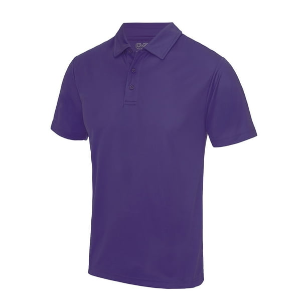 Just Cool - Polo liso de deporte para hombre/caballero (Púrpura)