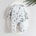 thumbnail image 4 of Weebloom Baby Girl Outfits Romper Jumpsuit Comfortable Stylish Bodysuit Everyday Wear Crawling Sleeping Sleepers 0-2 Months Light Blue, 4 of 6