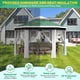 thumbnail image 2 of 79.5-pulgada 6-sided portable outdoor gazebo tent con double-layer canopy y mosquito netting, green, 2 of 8