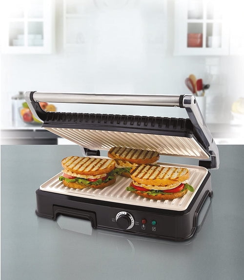Titanium Infused Oster Duraceramic Panini Maker And Grill Oster