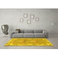 thumbnail image 3 of Ahgly Company Indoor Rectangle Abstract Yellow Modern Area Rugs, 2' x 5', 3 of 4